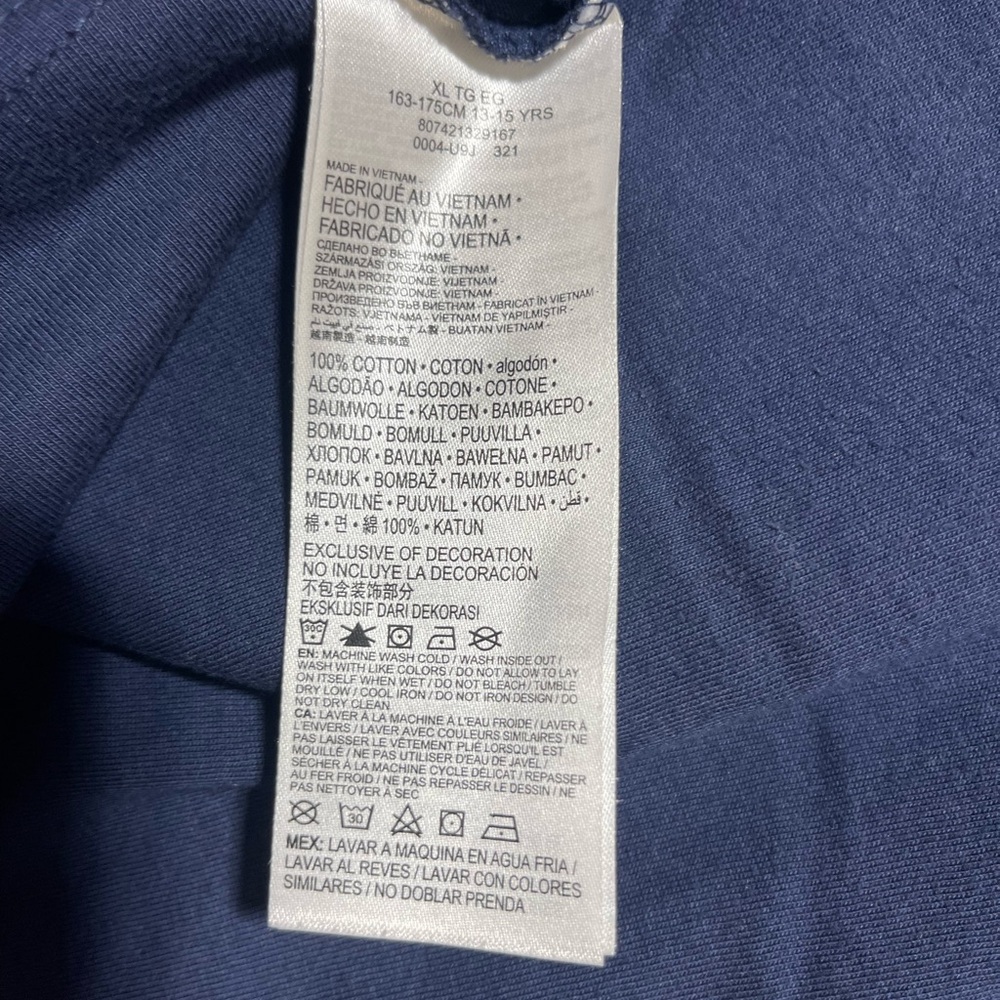 3/$10 Nike Men's Blue Fired Up Tee with Green and White Print - Picture 4 of 5
